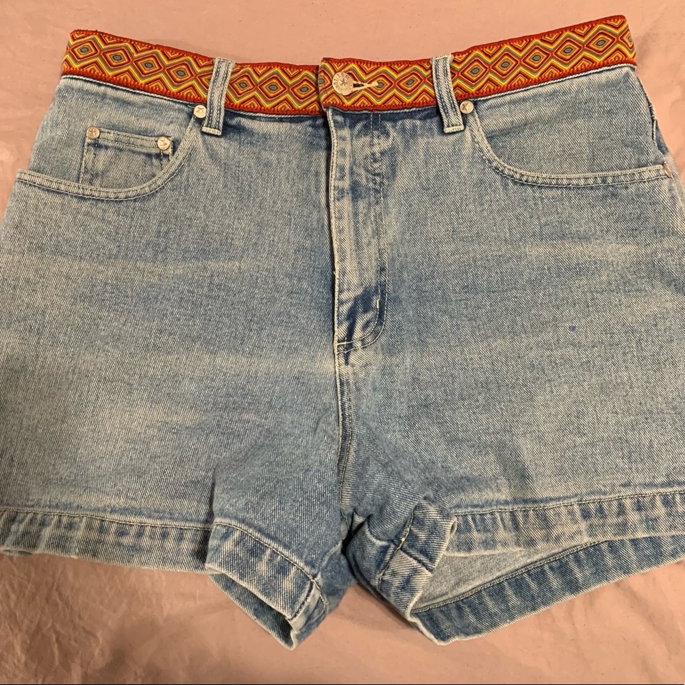 Vintage B.U.M. equipments denim high rise shorts